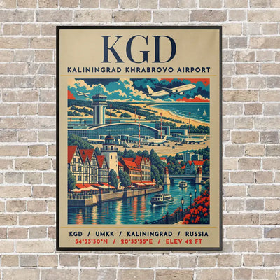 KGD - Poster - Canvas Framed - Beige