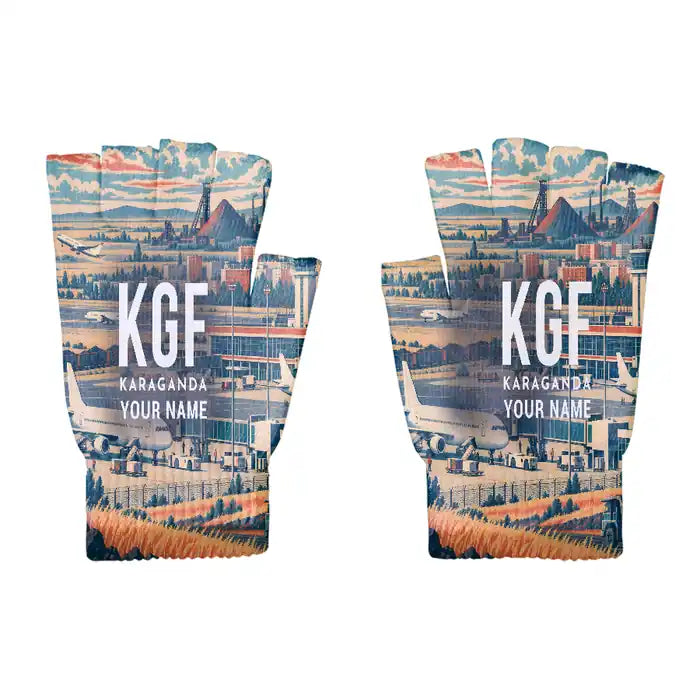 Sary-Arka Airport (KGF) Gloves - Gloves - Cut - 3D + Name
