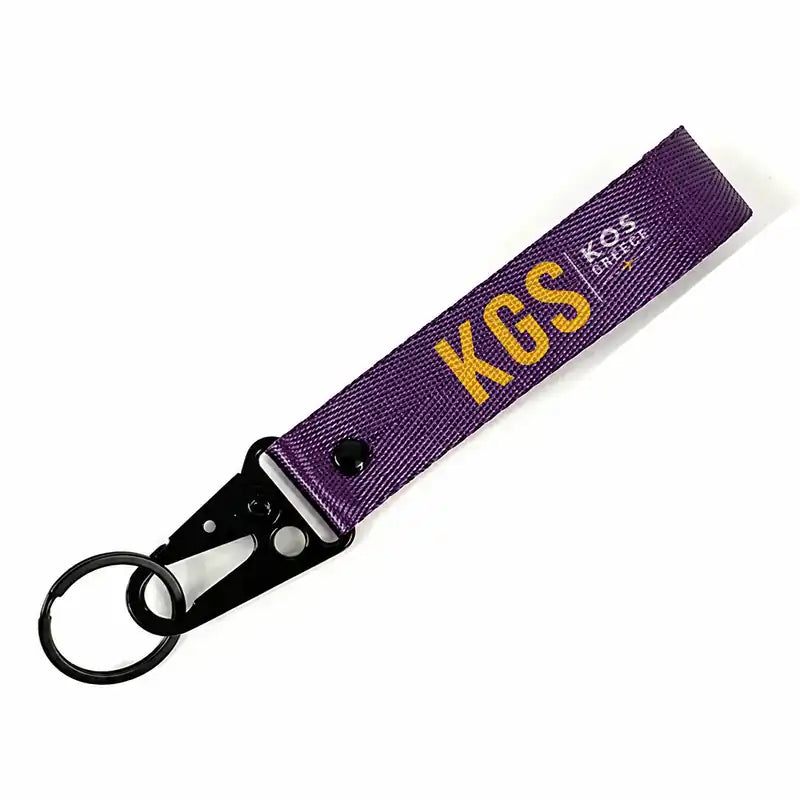 Kos Island International Airport (KGS) Hawk-Shaped Key Chains - Hawk Key Chain - Tag - Purple