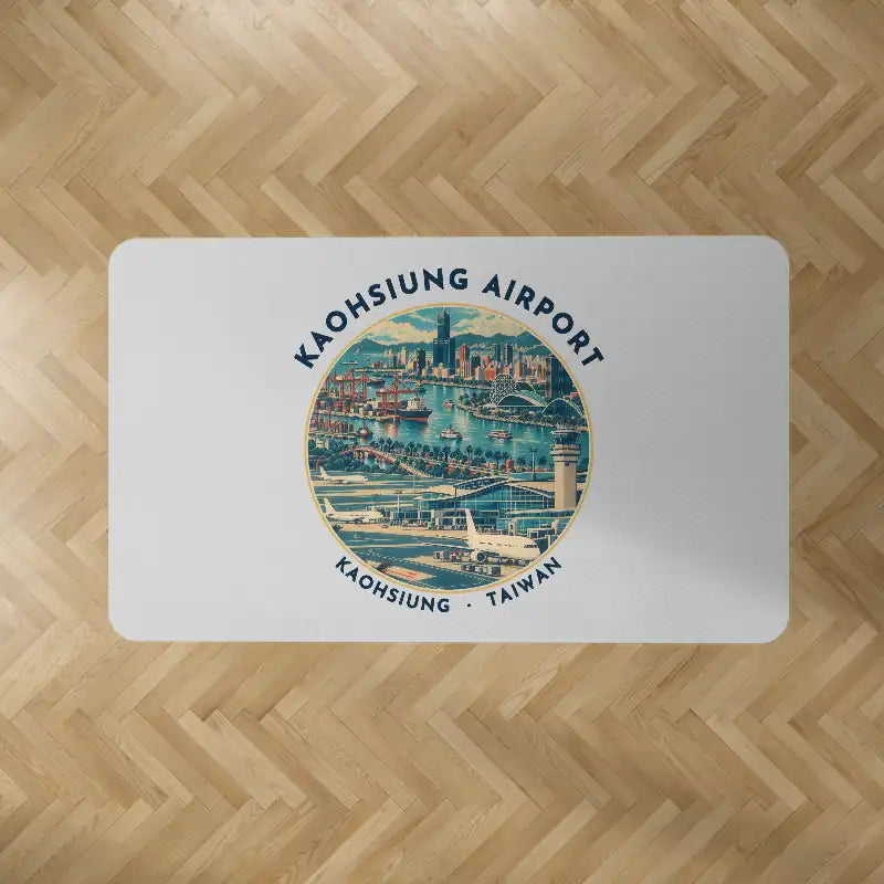 Kaohsiung International Airport (KHH) Carpets - Carpet Rectangle - Badge - Light Gray V2