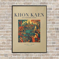 Thumbnail for KHON KAEN - Poster - Canvas Framed - Beige