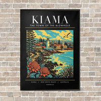 Thumbnail for KIAMA - Poster - Canvas Framed - Black