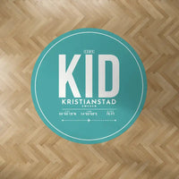 Thumbnail for Kristianstad Airport (KID) Carpets - Carpet Round - ID Tag - Turquoise V2