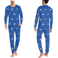 Thumbnail for Kristianstad Airport (KID) Pajamas - Men Pajamas - Blue