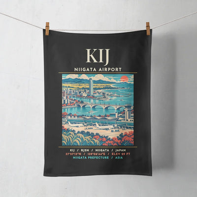 KIJ - Poster - Towel - Black