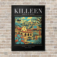 Thumbnail for KILLEEN - Poster - Canvas Framed - Black