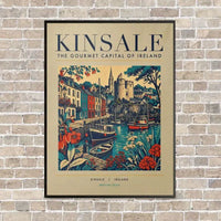 Thumbnail for KINSALE - Poster - Canvas Framed - Beige