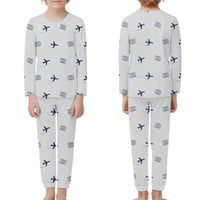 Thumbnail for Kerry Airport (KIR) Pajamas - Children Pajamas - Light Gray