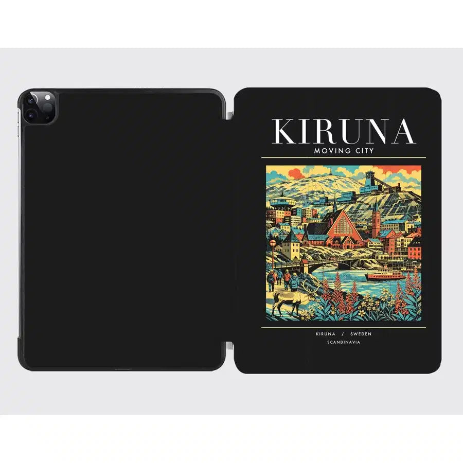 KIRUNA - Poster - iPad Case - Black