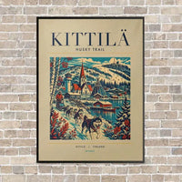 Thumbnail for KITTILÄ - Poster - Canvas Framed - Beige