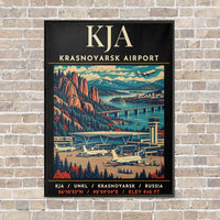 Thumbnail for KJA - Poster - Canvas Framed - Black