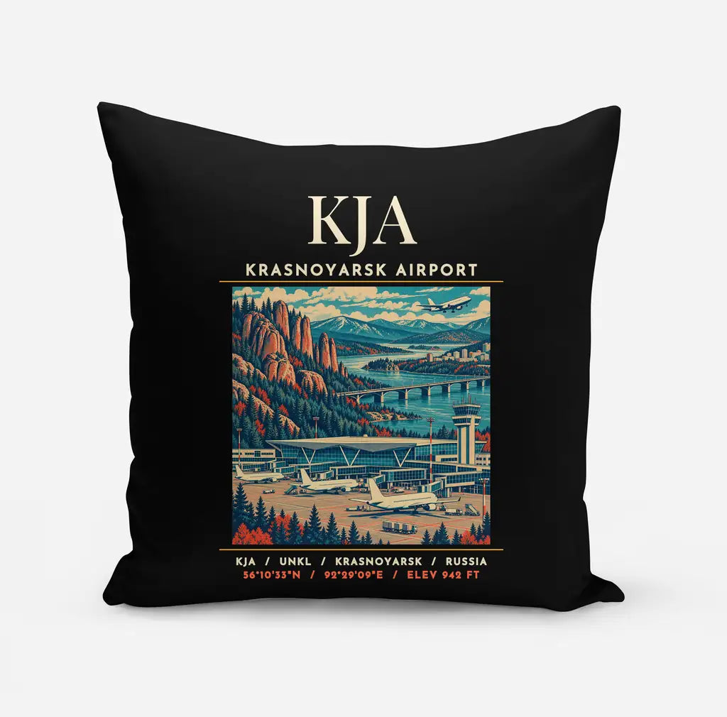 KJA - Poster - Pillow - Black