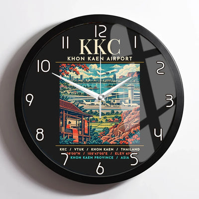 KKC - Poster - Wall Clock Framed - Black