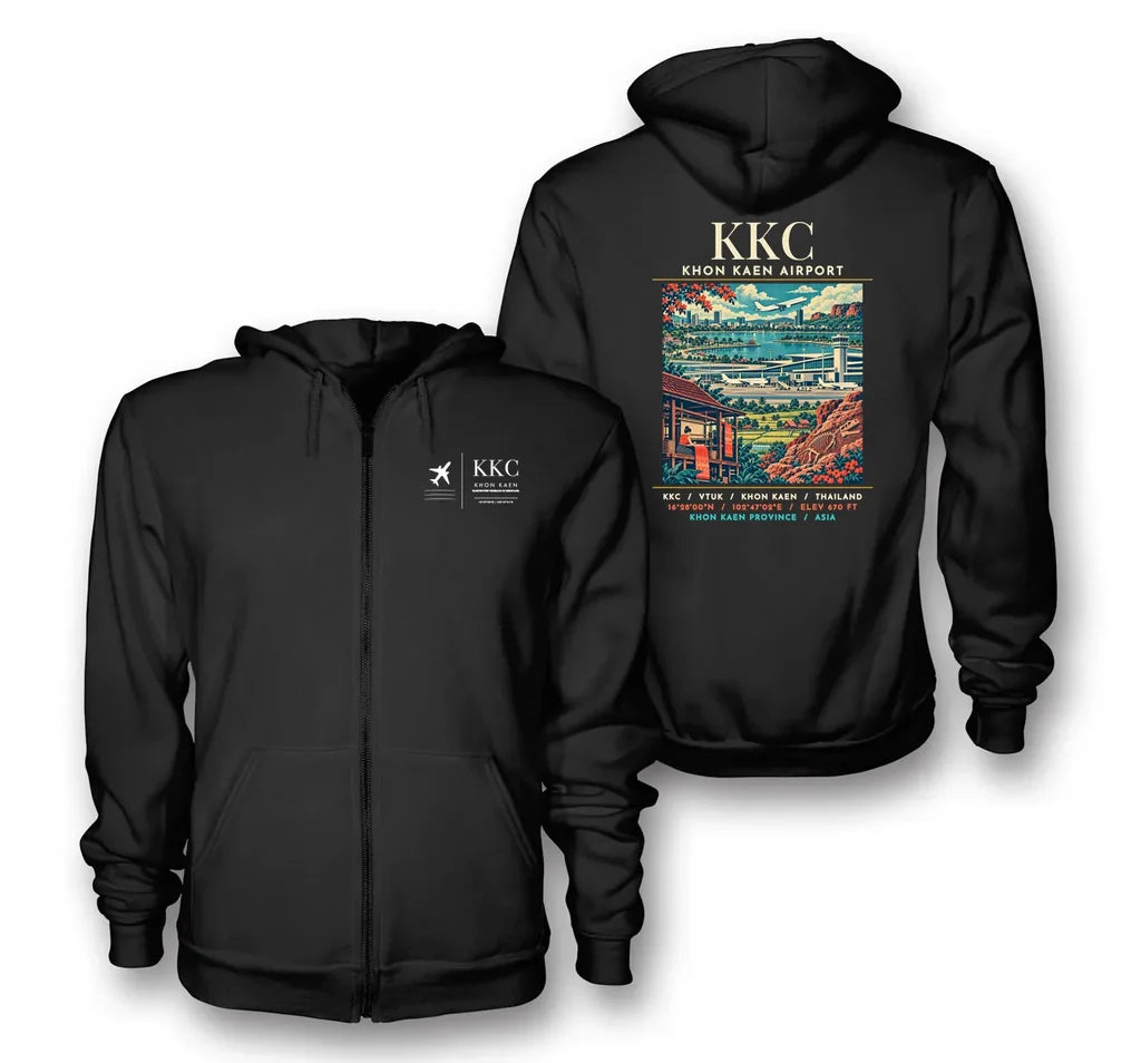KKC - Poster - Zipped Hoodie - Black