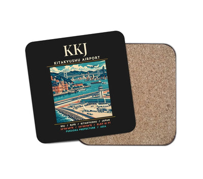KKJ - Poster - Coaster - Black