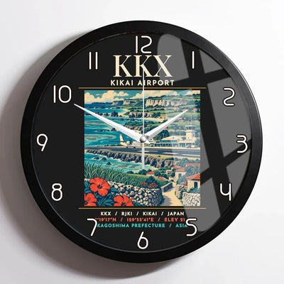 KKX - Poster - Wall Clock Framed - Black