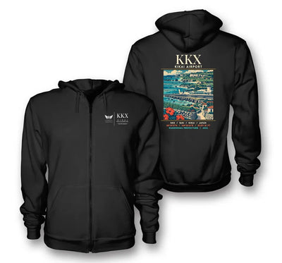 KKX - Poster - Zipped Hoodie - Black