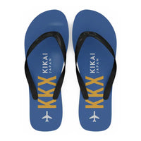 Thumbnail for Kikaiga Shima Airport (KKX) Slippers & Flip Flops - Slippers - Flip Flops - Code - Blue