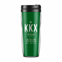 Thumbnail for Kikaiga Shima Airport (KKX) Travel Mugs - ID Tag - Plastic (No Holder) - Green