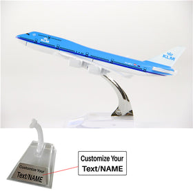 KLM Royal Dutch Airlines Boeing 747 Airplane Model (16CM)