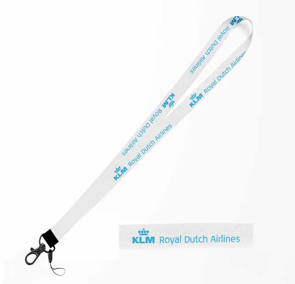 KLM Royal Dutch Airlines lanyard - white