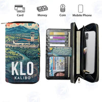 Thumbnail for Kalibo International Airport (KLO) Leather Wallets - Zip Long Wallet - Scene