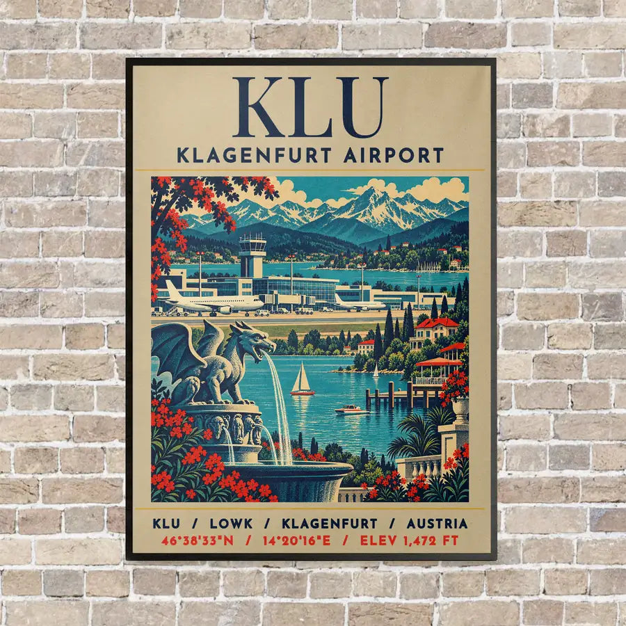 KLU - Poster - Canvas Framed - Beige