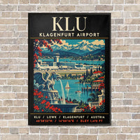 Thumbnail for KLU - Poster - Canvas Framed - Black