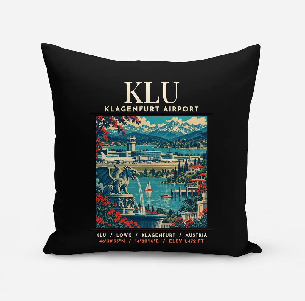 KLU - Poster - Pillow - Black