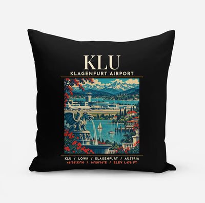 KLU - Poster - Pillow - Black