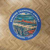Thumbnail for Kunming Changshui International Airport (KMG) Carpets - Carpet Round - Badge - Blue V2
