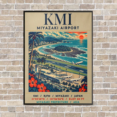 KMI - Poster - Canvas Framed - Beige