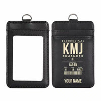 Thumbnail for KMJ - ID Card Holder - Boarding Pass - Black + Name
