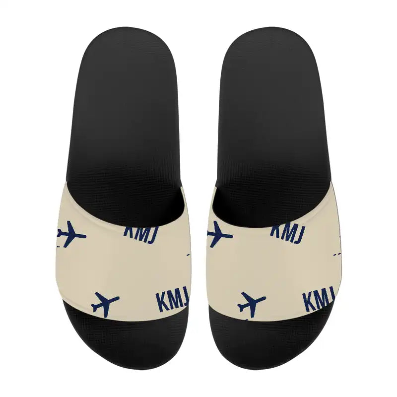 Aso Kumamoto Airport (KMJ) Slippers & Flip Flops - Slippers - Sport - Pattern - Beige