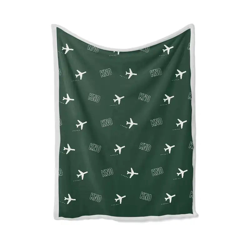 Kualanamu International Airport Medan (KNO) Bedding Sets & Blankets - Blanket - Pattern - Dark Green