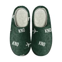 Thumbnail for Kualanamu International Airport Medan (KNO) Slippers & Flip Flops - Slippers - Cotton - Pattern - Dark Green