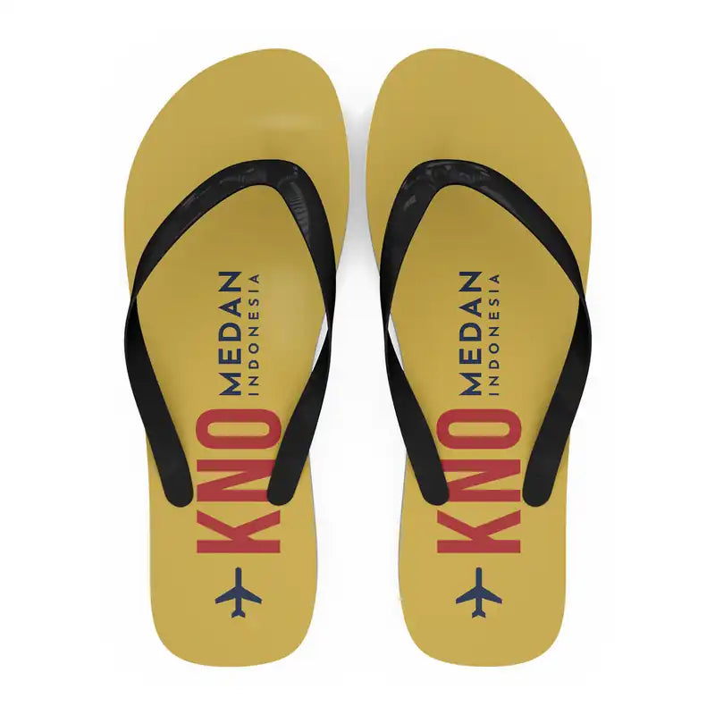 Kualanamu International Airport Medan (KNO) Slippers & Flip Flops - Slippers - Flip Flops - Code - Yellow