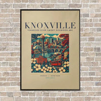 Thumbnail for KNOXVILLE - Poster - Canvas Framed - Beige