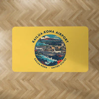 Thumbnail for Ellison Onizuka Kona International Airport at Keāhole Kailua-Kona (KOA) Carpets - Carpet Rectangle - Badge - Yellow V2