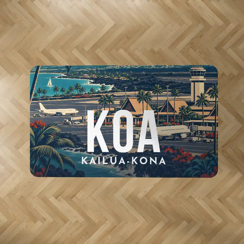 Ellison Onizuka Kona International Airport at Keāhole Kailua-Kona (KOA) Carpets - Carpet Rectangle - Scene V2