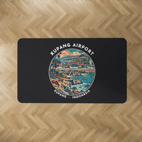 Thumbnail for El Tari Airport (KOE) Carpets - Carpet Rectangle - Badge - Black V2