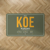 Thumbnail for El Tari Airport (KOE) Carpets - Carpet Rectangle - ID Tag - Green Army V2