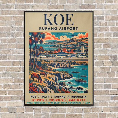KOE - Poster - Canvas Framed - Beige