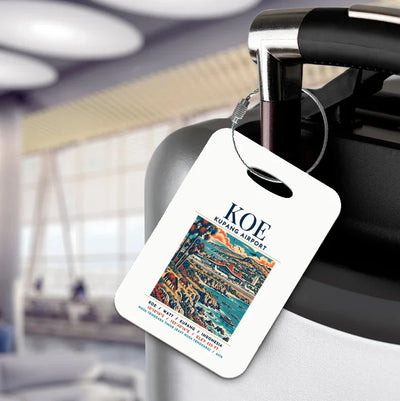 KOE - Poster - Luggage Tag - White
