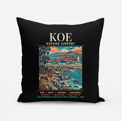 KOE - Poster - Pillow - Black