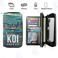 Thumbnail for Kirkwall Airport (KOI) Leather Wallets - Zip Long Wallet - Scene
