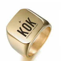 Thumbnail for Kokkola-Pietarsaari Airport (KOK) Rings - Ring - Golden