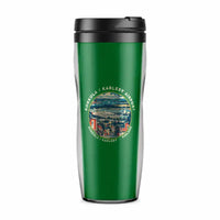 Thumbnail for Kokkola-Pietarsaari Airport (KOK) Travel Mugs - Badge - Plastic (No Holder) - Green