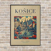 Thumbnail for KOŠICE - Poster - Canvas Framed - Beige