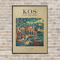 Thumbnail for KOS - Poster - Canvas Framed - Beige